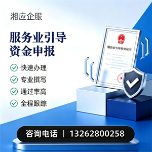 宜宾服务业引导资金申报服务