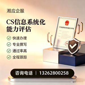 宜宾CS信息系统化能力评估申报服务