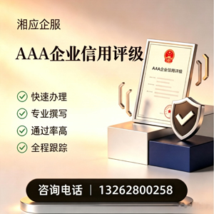 宜宾AAA企业信用评级申请服务