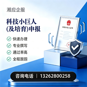 宜宾科技小巨人及培育企业申报服务