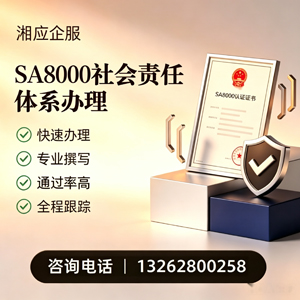 宜宾SA8000社会责任体系认证服务